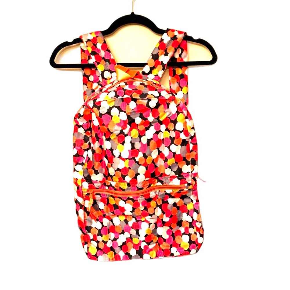 NWT Vera Bradley Backpack in a Pouch Pixie Confetti packable Nylon Zip Packable